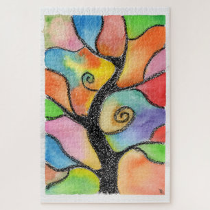 Original Kunst - Baum von Maria Tzamtzi Puzzle