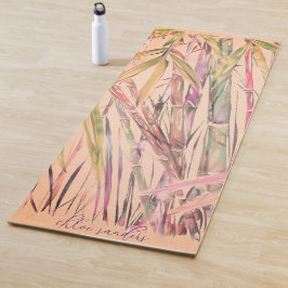 Original Kunst Digitale Wasserfarbe Bamboo Yoga Ma Yogamatte