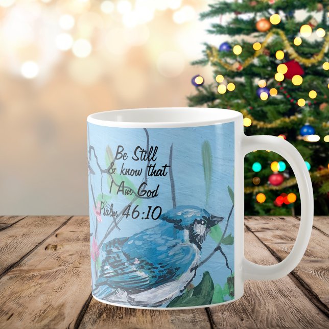 Original Kunst/Schrift Psalm 46:10 Sei Still Moder Kaffeetasse (Von Creator hochgeladen)