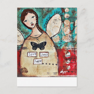 Original Kunst von Croppin' Spree Postkarte