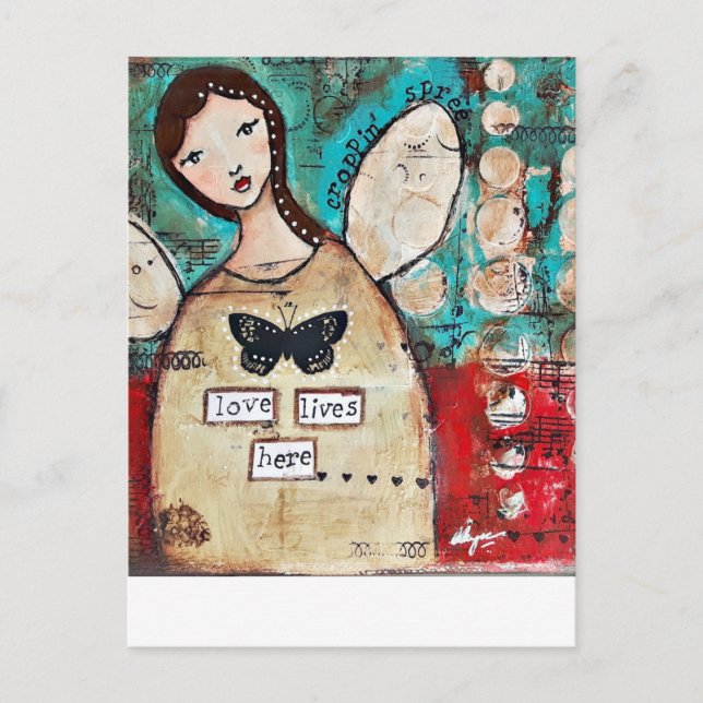 Original Kunst von Croppin' Spree Postkarte (Vorderseite)