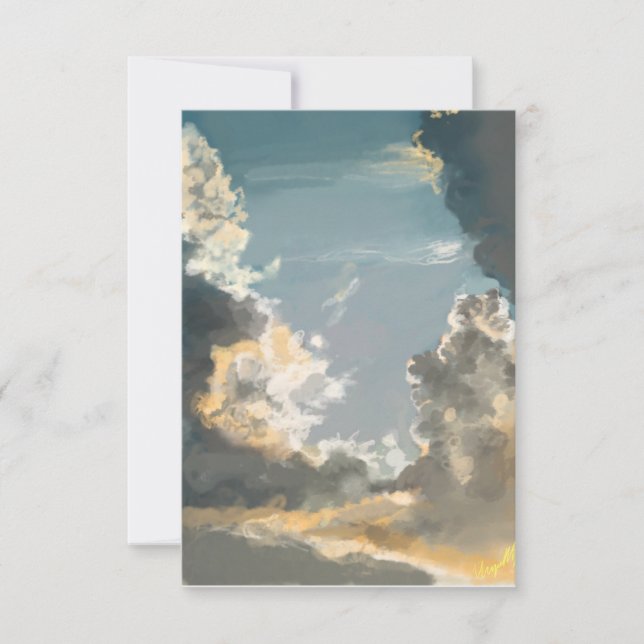 Original Kunstkarte - Inspirationskarten von Shell Dankeskarte (Vorderseite)