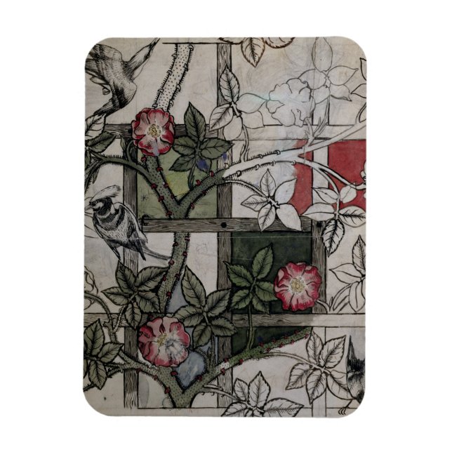 Original-Kunstwerk für "Trellis"-Tapete-Design, 1 Magnet (Vertikal)