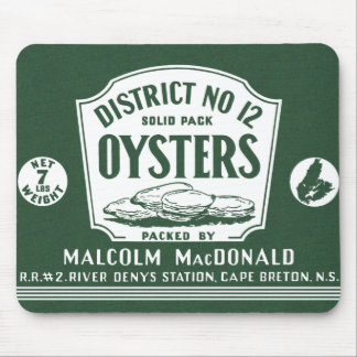 Original Label Retro Cape Breton Austern Mauspad