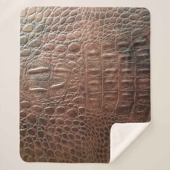 Original Ledertextur Hintergrund nah-up, embo Sherpadecke (Vorderseite)