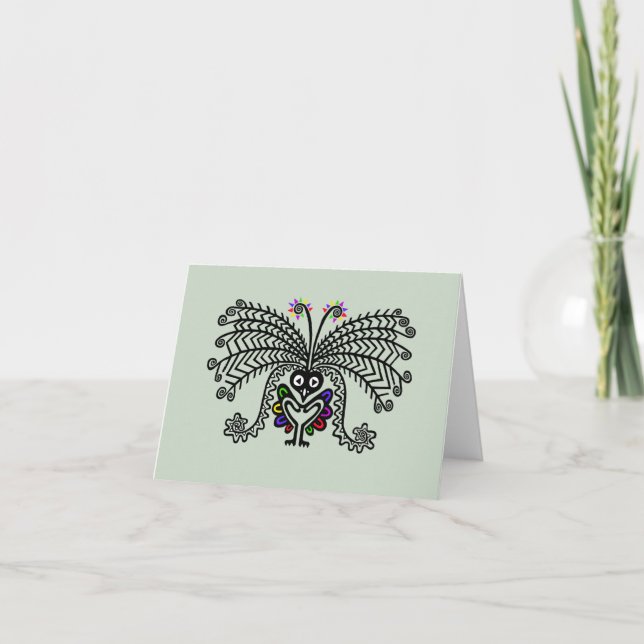 Original LYREBIRD - Notecard/Stationery Note Card (Vorderseite)