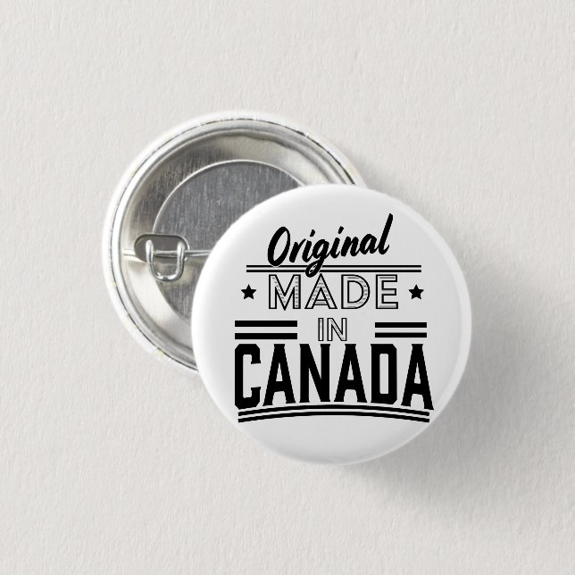 Original Made in Canada Logo Button (Vorne & Hinten)