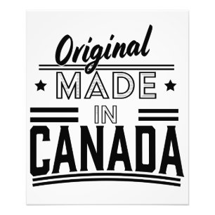 Original Made in Canada Logo Fotodruck