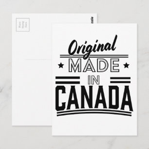 Original Made in Canada Logo Postkarte