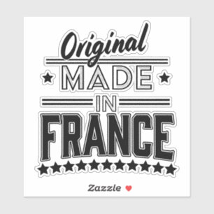 Original made in France Logo Aufkleber