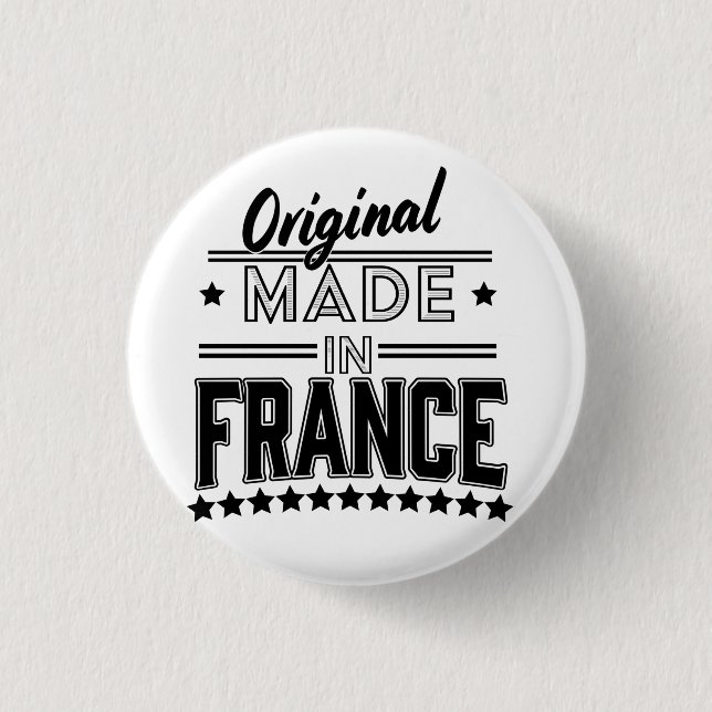 Original made in France Logo Button (Vorderseite)
