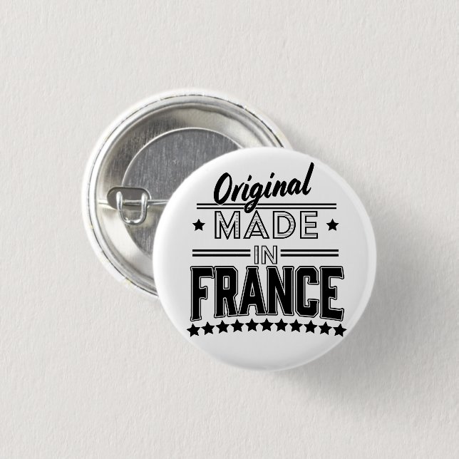 Original made in France Logo Button (Vorne & Hinten)