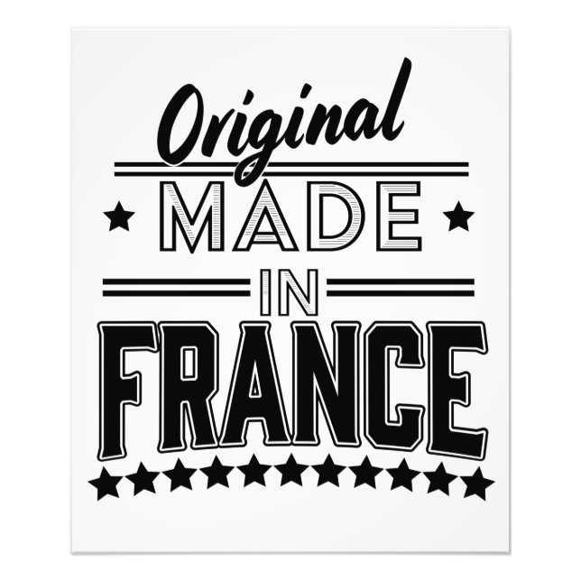 Original made in France Logo Fotodruck (Vorne)