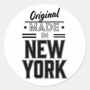 Original Made in New York Logo Runder Aufkleber