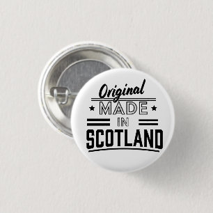 Original Made in Scotland Retro-Logo Button