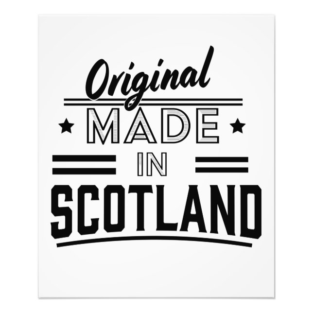 Original Made in Scotland Retro-Logo Fotodruck (Vorne)