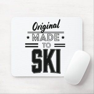 Original Made to Ski Logo Mousepad