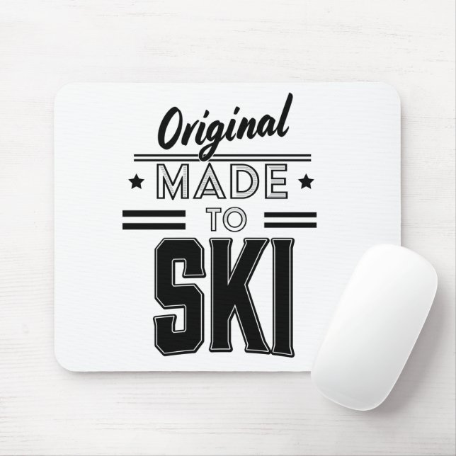 Original Made to Ski Logo Mousepad (Mit Mouse)