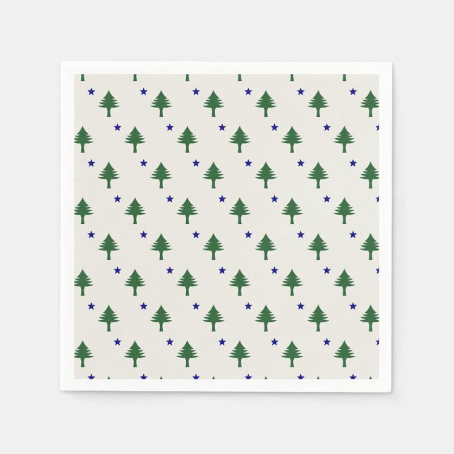 Original Maine Flag Napkins Serviette (Vorderseite)
