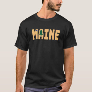 Original Maine State Flag Northern New England T-Shirt