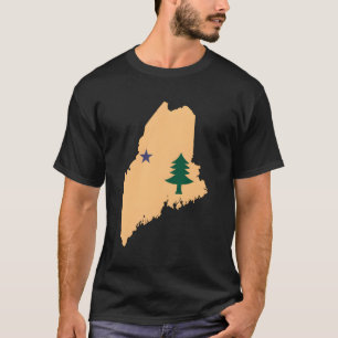 Original Maine State Flag Northern New England T-Shirt