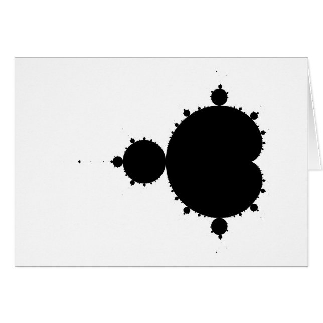 Original Mandelbrot Set 01 - Fraktal Card (Vorderseite (Horizontal))
