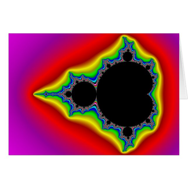 Original Mandelbrot Set 04 - Fraktal Card (Vorderseite (Horizontal))