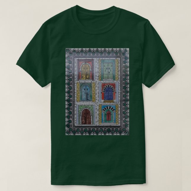 Original Mediterrane traditionelle Fliesenreise ph T-Shirt (Design vorne)