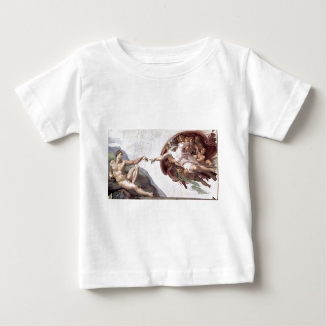Original Michelangelo-Malerei in Rom, Sistin Baby T-shirt (Vorderseite)