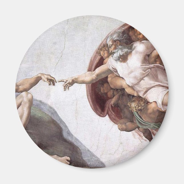 Original Michelangelo-Malerei in Rom, Sistin Magnet (Vorne)