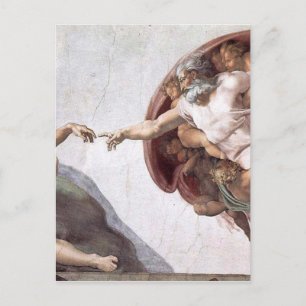 Original Michelangelo-Malerei in Rom, Sistin Postkarte