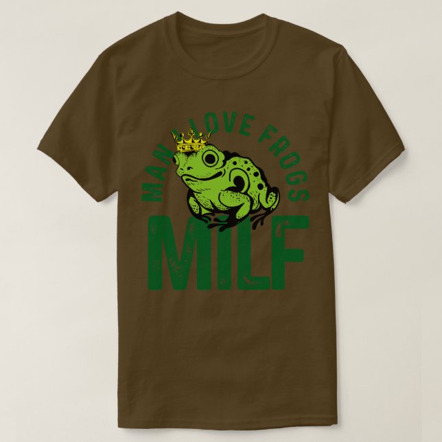 Original MILF Man i Liebe Frösche T-Shirt (Design vorne)