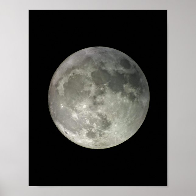 Original Mondfotografie-Matteposter Poster (Vorne)