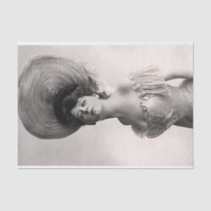 Original (nicht KI) Foto einer Viktorianischen Fra Seidenpapier