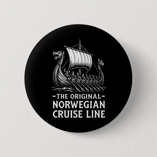 Original Norwegian Cruise Line Wikinger Humor Lust Button (Vorderseite)