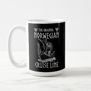 Original Norwegische Kreuzfahrtlinie - Nostalgisch Kaffeetasse