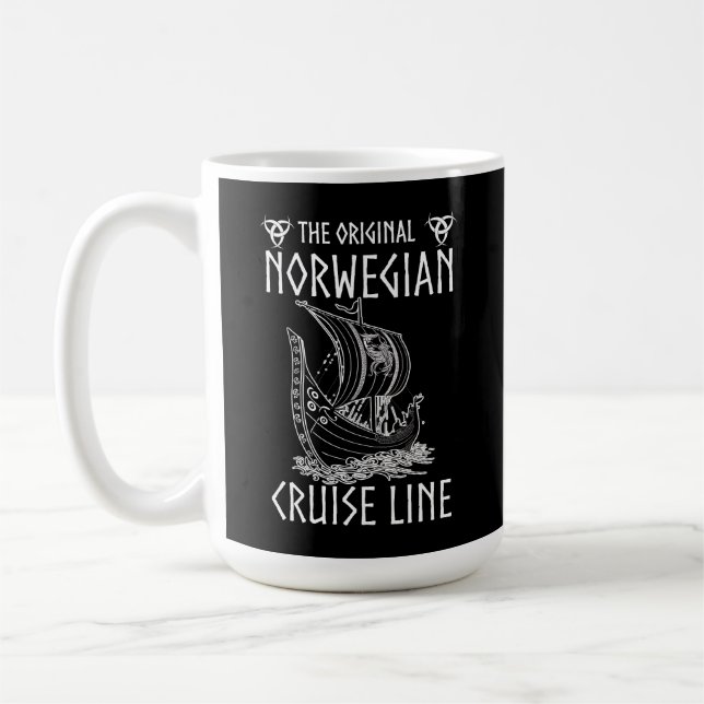 Original Norwegische Kreuzfahrtlinie - Nostalgisch Kaffeetasse (Links)