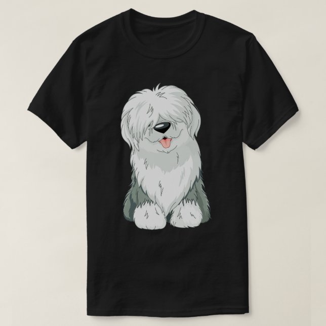Original Old English Sheepdog Puppy T - Shirt (Design vorne)