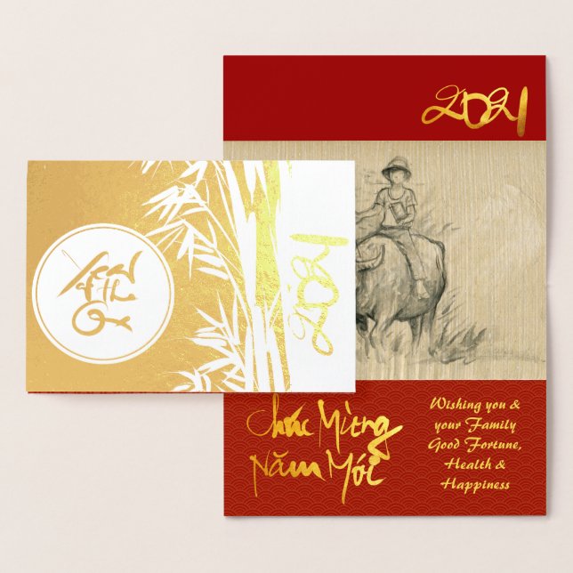 Original Ox Kid Malerei 2021 Luxus Foil GC3 Folienkarte (Anzeige)