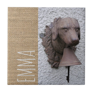 Original personalisierte quadratische Kachel Hunde