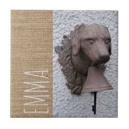 Original personalisiertes Vierkantdogjahr 2018 Fliese