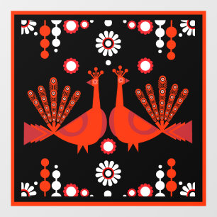 Original Pfau Kunst Heimdekoration Fensteraufkleber