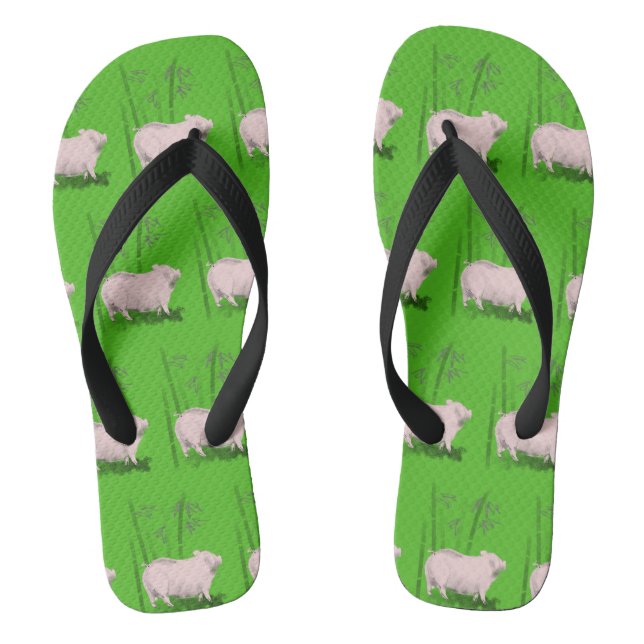 Original Pig Bambus 1 Farbe Mann Drehe F Flip Flops (Fußbett)