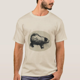 Original Pig Zeichnend 2019 Man Pastel T-Shirt