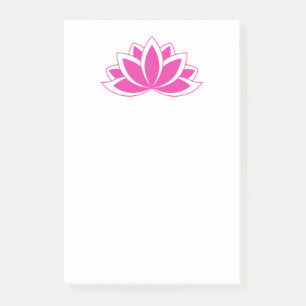Original Pink Buddhist Symbol Lotus Blume Post-it Klebezettel