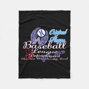 Original Player Baseball Mädchen Team T-Shirt Fleecedecke