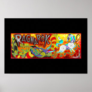 Original RAGNAROK-Gedenkposter 2014 Black Poster
