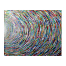 Original Rainbow Painting 20"x16" Print auf akylic