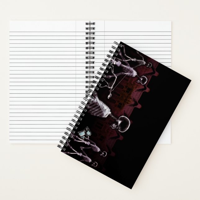 Original Ray Skeleton City Scene Notizbuch (Innen)