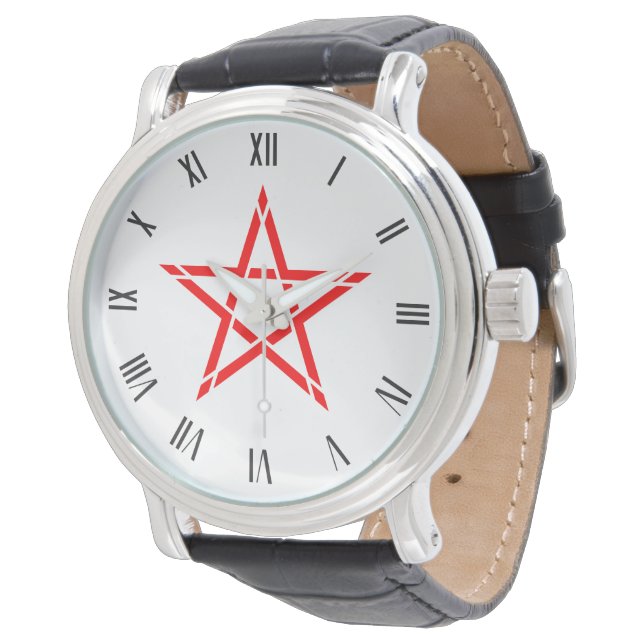 Original Red Star-Symbol Armbanduhr (Schrägansicht)